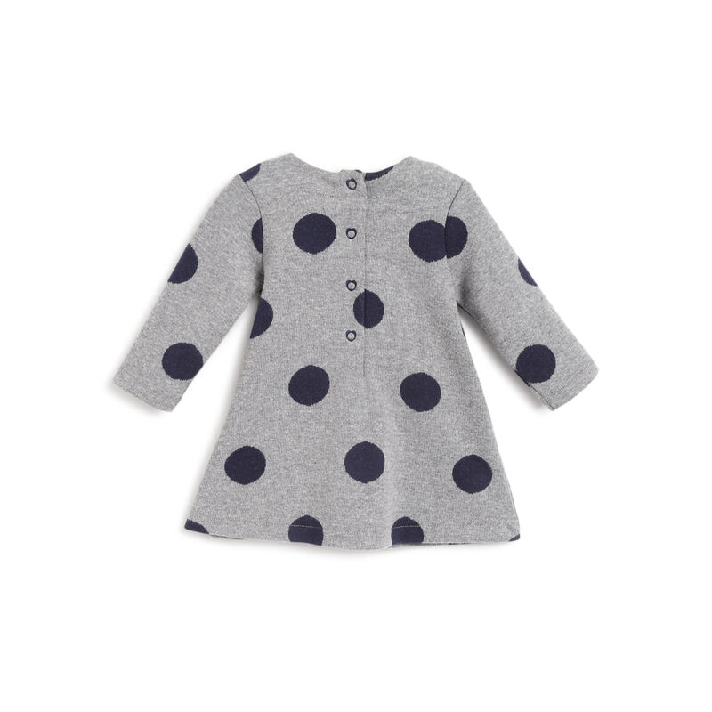 Girls Medium Grey Printed Long Sleeve Dress image number 1